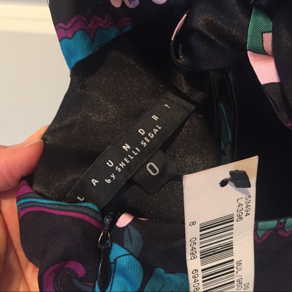 LAUNDRY-Shelli Segal silk halter dress, Size 0 - Picture 5 of 6